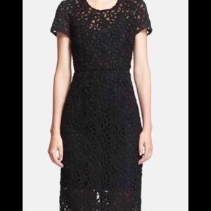 burberry black lace dress